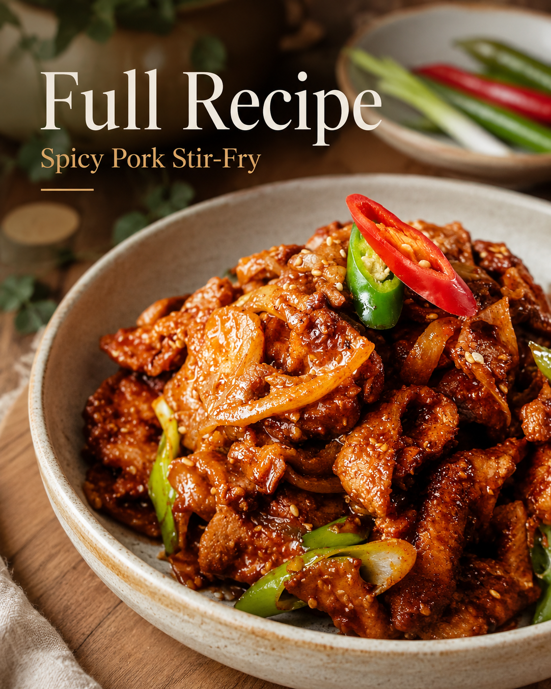 Korean Spicy Pork Ri…