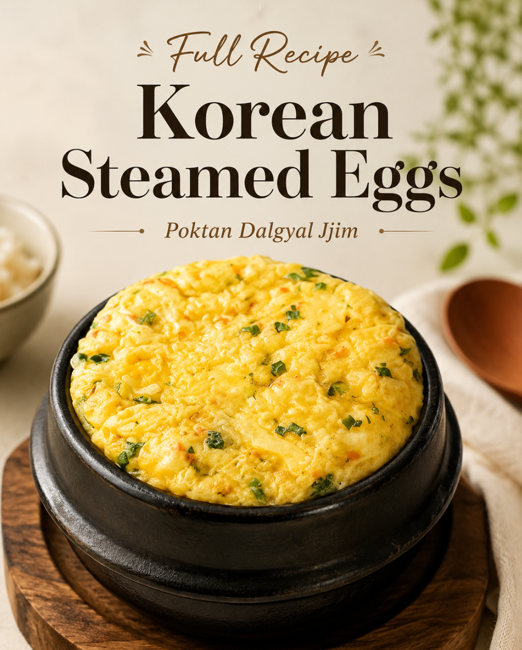 Korean Steamed Eggs …